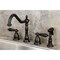 Kingston Brass KS1795PKLBS Widespread Kitchen Faucet, Oil Rubbed Bronze KS1795PKLBS - alternate 5